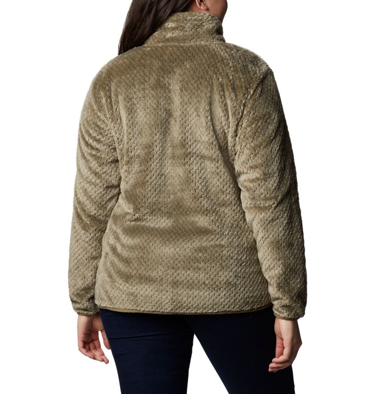 Thumbnail: Women’s Fire Side II Plush Full Zip Fleece - Plus Size, Color: Stone Green, image 2