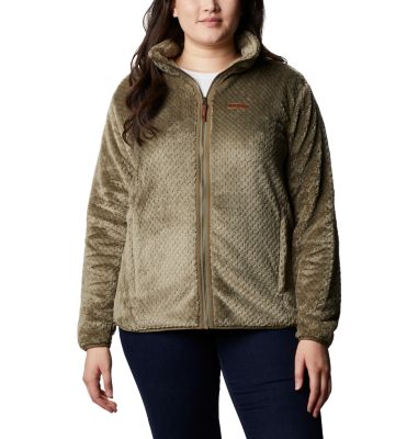 columbia fire side sherpa full zip jacket women's plus sizes