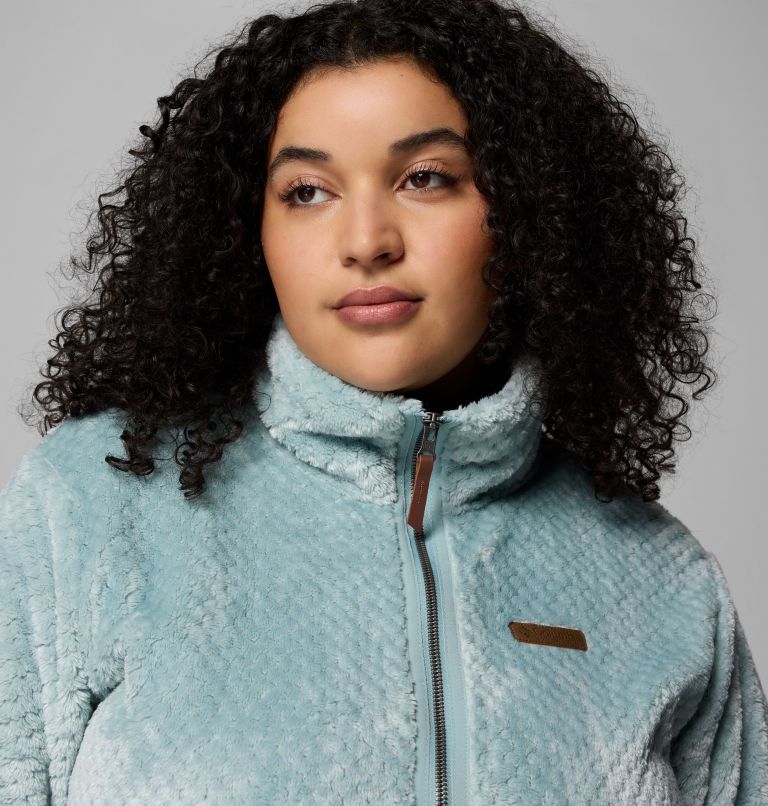 Women's Fire Side II Sherpa Full Zip Fleece - Plus Size, Color: Crushed Blue, image 5