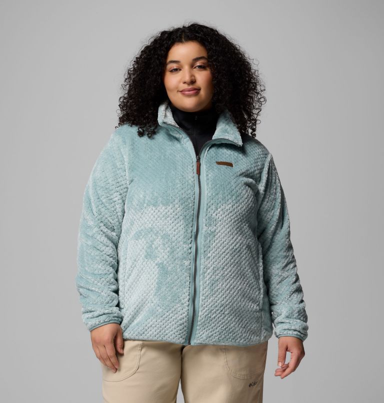 Women's Fire Side II Sherpa Full Zip Fleece - Plus Size, Color: Crushed Blue, image 1