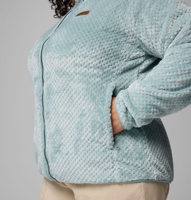 Women's Fire Side II Sherpa Full Zip Fleece - Plus Size, Color: Crushed Blue, image 6