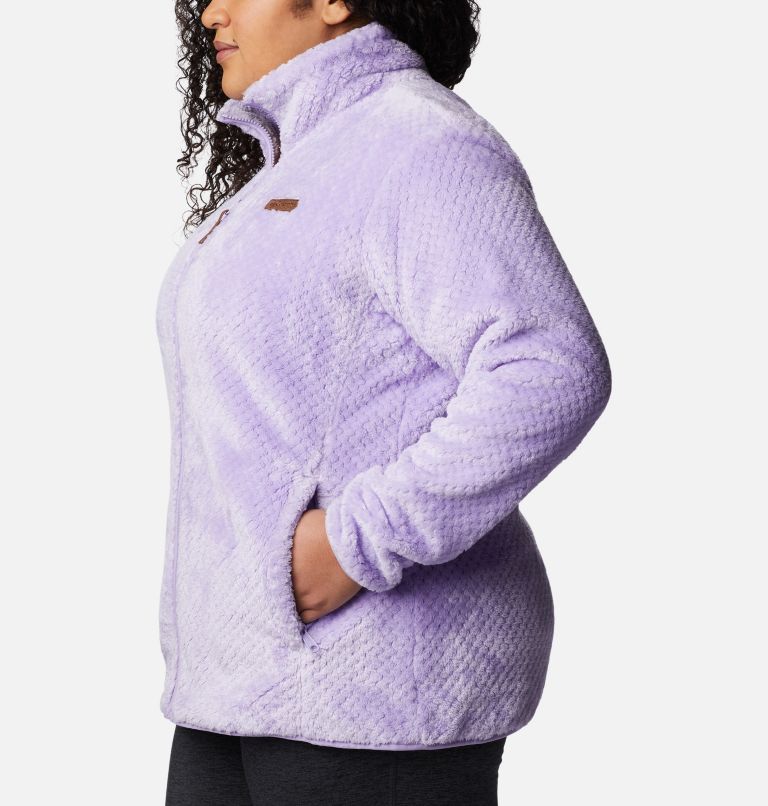 Women’s Fire Side II Plush Full Zip Fleece - Plus Size, Color: Frosted Purple, image 3