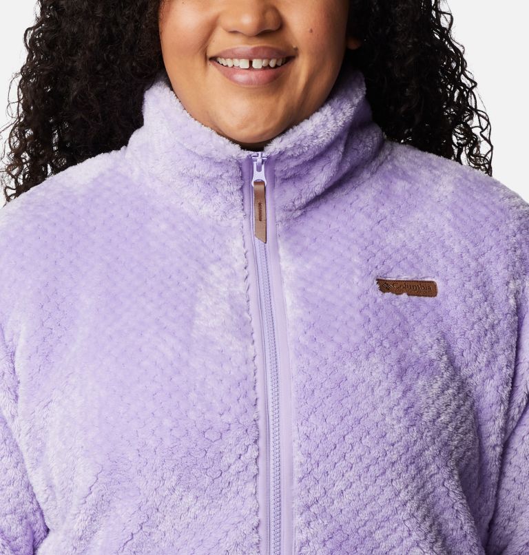 Women’s Fire Side II Plush Full Zip Fleece - Plus Size, Color: Frosted Purple, image 4