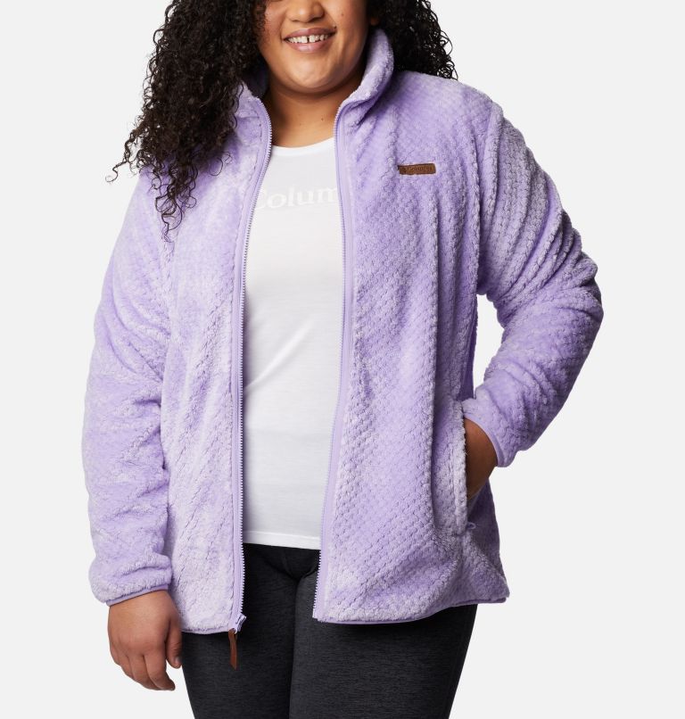Women’s Fire Side II Plush Full Zip Fleece - Plus Size, Color: Frosted Purple, image 6