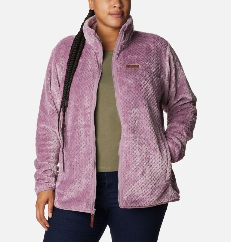 Women's Fire Side II Sherpa Full Zip Fleece - Plus Size, Color: Winter Mauve, image 6