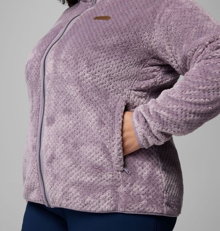 Women's Fire Side II Sherpa Full Zip Fleece - Plus Size, Color: Shale Purple, image 5