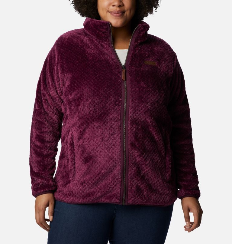 Women's Fire Side II Sherpa Full Zip Fleece - Plus Size, Color: Marionberry, image 1