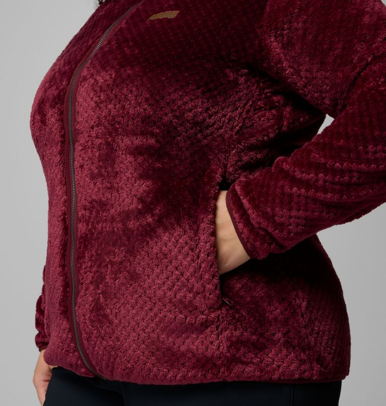 Women's Fire Side II Sherpa Full Zip Fleece - Plus Size, Color: Rich Wine, image 5