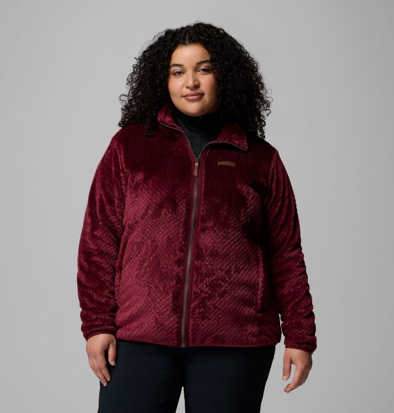 Women's Fire Side II Sherpa Full Zip Fleece - Plus Size, Color: Rich Wine, image 1