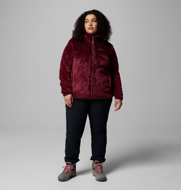 Women's Fire Side II Sherpa Full Zip Fleece - Plus Size, Color: Rich Wine, image 7