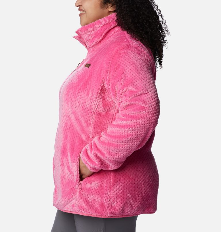 Women’s Fire Side II Plush Full Zip Fleece - Plus Size, Color: Wild Geranium, image 3