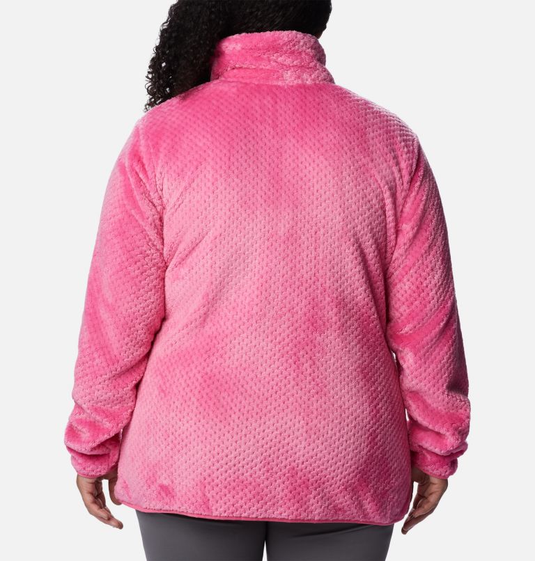 Thumbnail: Women’s Fire Side II Plush Full Zip Fleece - Plus Size, Color: Wild Geranium, image 2