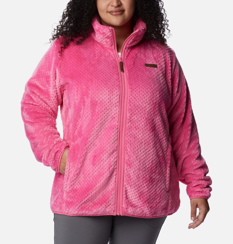 Women’s Fire Side II Plush Full Zip Fleece - Plus Size, Color: Wild Geranium, image 1