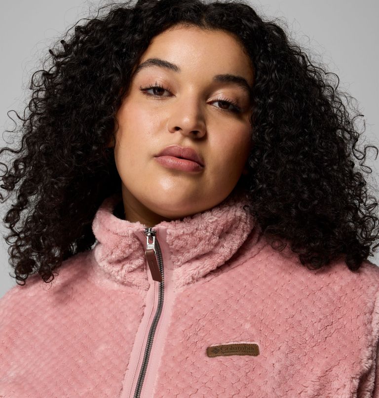 Women's Fire Side II Sherpa Full Zip Fleece - Plus Size, Color: Eraser Pink, image 4
