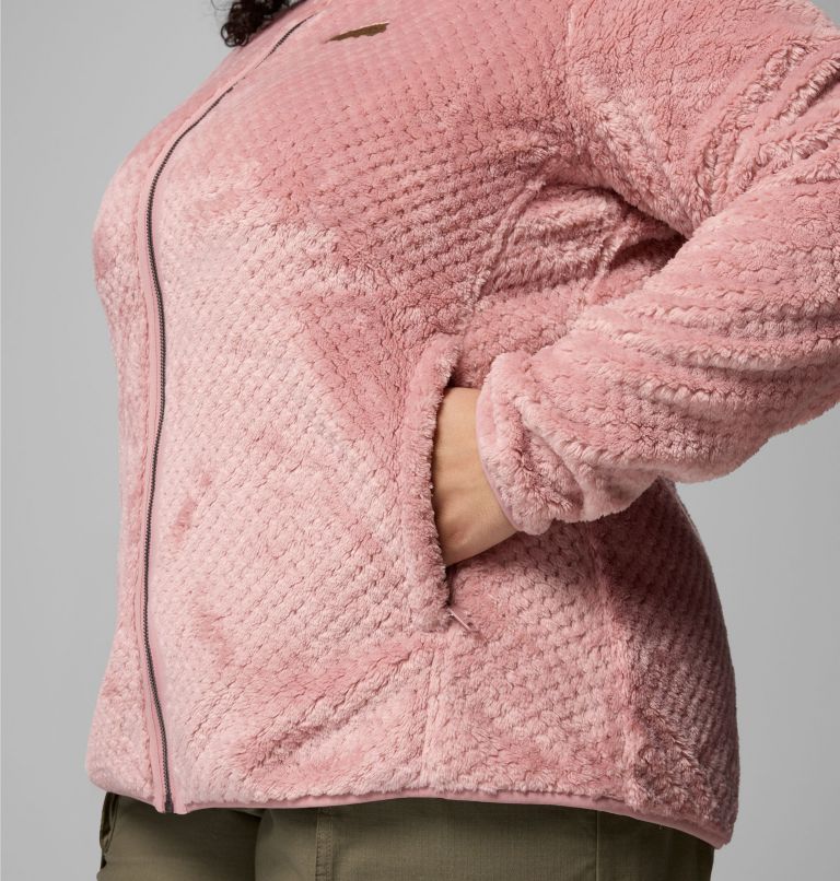 Women's Fire Side II Sherpa Full Zip Fleece - Plus Size, Color: Eraser Pink, image 5