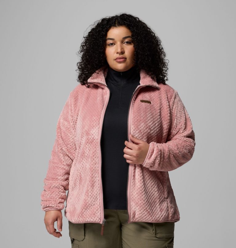 Women's Fire Side II Sherpa Full Zip Fleece - Plus Size, Color: Eraser Pink, image 6