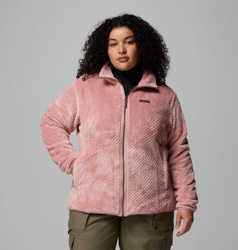 Women's Fire Side II Sherpa Full Zip Fleece - Plus Size, Color: Eraser Pink, image 1