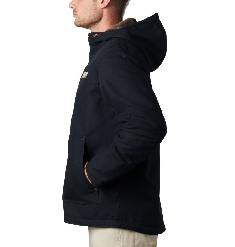 Thumbnail: Men's Roughtail Work Hooded Jacket - Tall, Color: Black, image 3