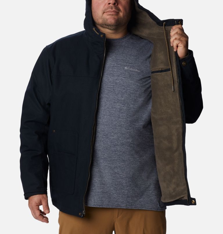 Thumbnail: Men's Roughtail Work Hooded Jacket - Big, Color: Black, image 5