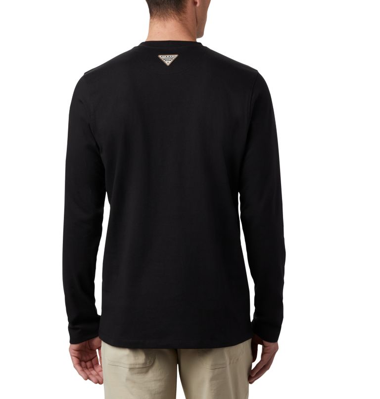 Men's PHG Roughtail Work Long Sleeve Pocket T-Shirt, Color: Black