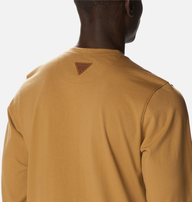 Men's PHG Roughtail Work Long Sleeve Pocket T-Shirt, Color: Sahara, image 5