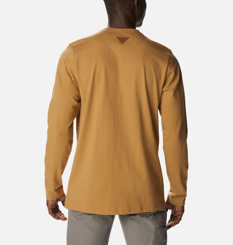 Men's PHG Roughtail Work Long Sleeve Pocket T-Shirt, Color: Sahara, image 2
