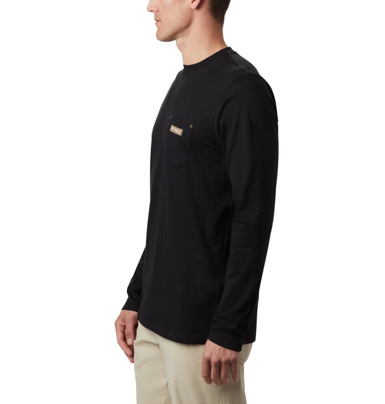 Men's PHG Roughtail Work Long Sleeve Pocket T-Shirt - Tall, Color: Black, image 4