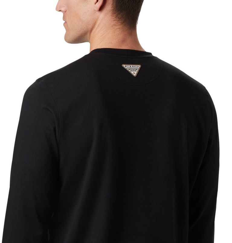 Men's PHG Roughtail Work Long Sleeve Pocket T-Shirt - Tall, Color: Black, image 5