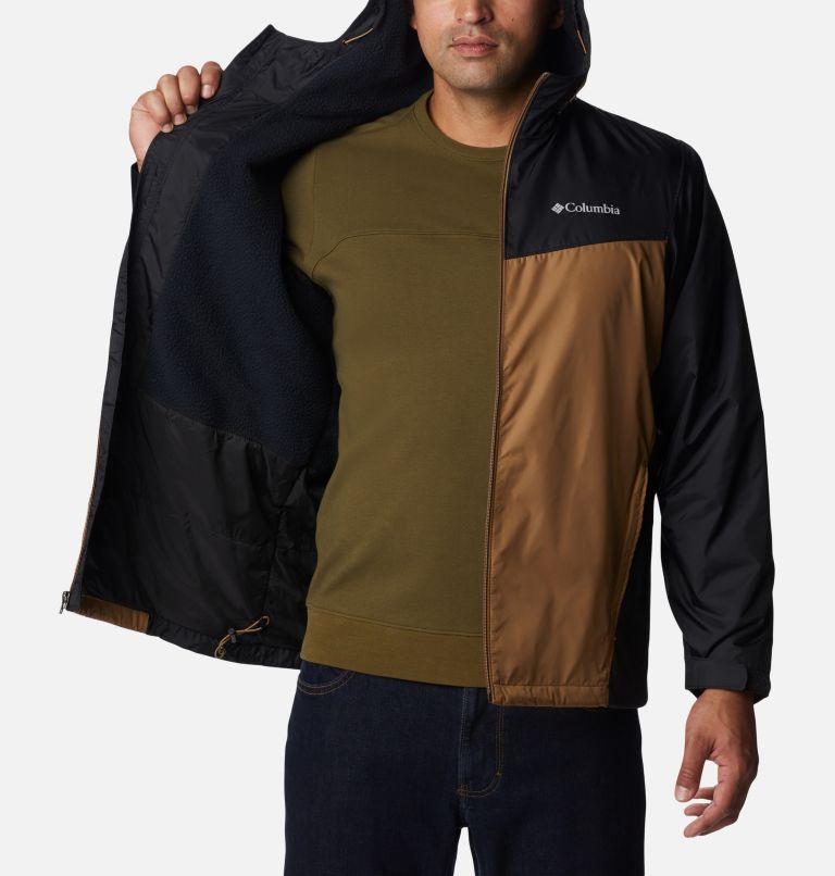 Thumbnail: Men's Glennaker Sherpa Lined Jacket, Color: Black, Delta, image 5