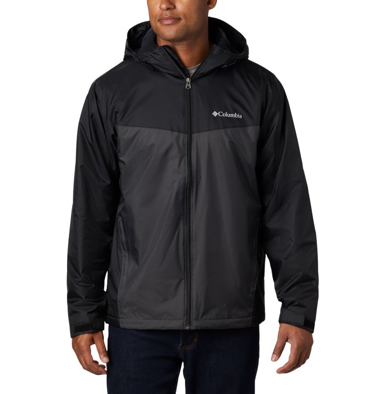Men's Glennaker Sherpa Lined Jacket, Color: Black, Shark, image 1