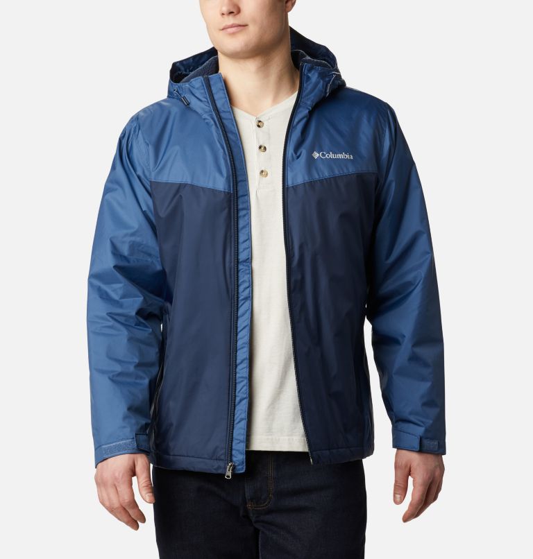 Men's Glennaker Sherpa Lined Jacket, Color: Night Tide, Collegiate Navy, image 1