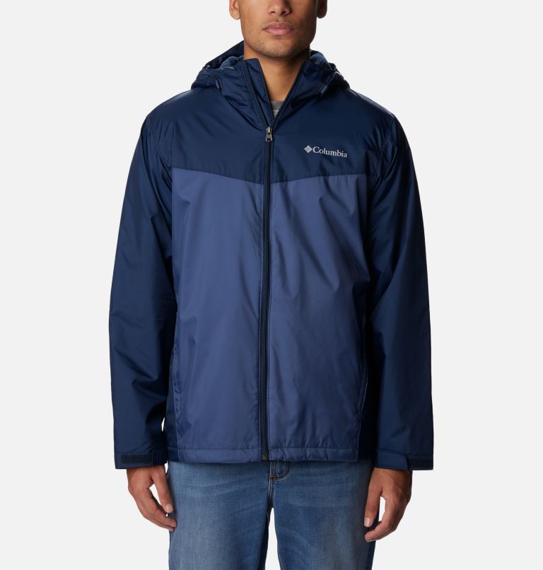 Men's Glennaker Sherpa Lined Jacket, Color: Collegiate Navy, Dark Mountain, image 1