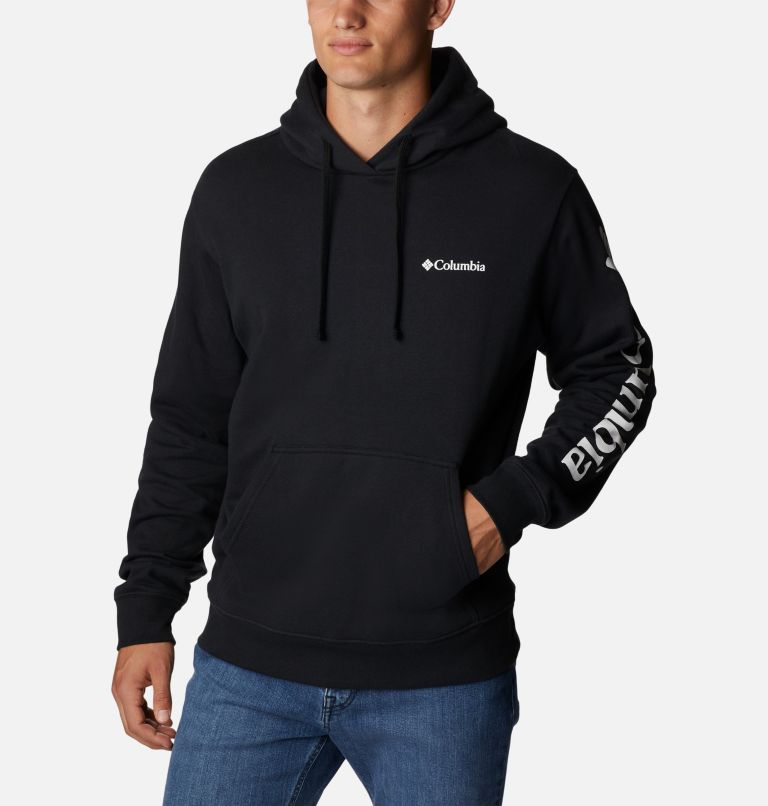 Men's Viewmont II Sleeve Graphic Hoodie, Color: Black, White, image 5