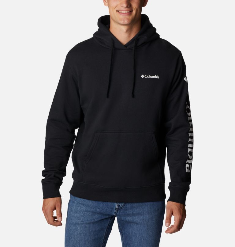 Thumbnail: Men's Viewmont II Sleeve Graphic Hoodie, Color: Black, White, image 1