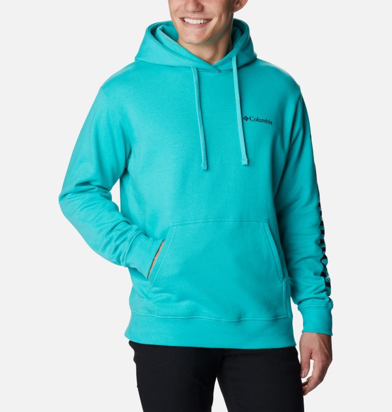 Men's Viewmont II Sleeve Graphic Hoodie, Color: Bright Aqua, image 5