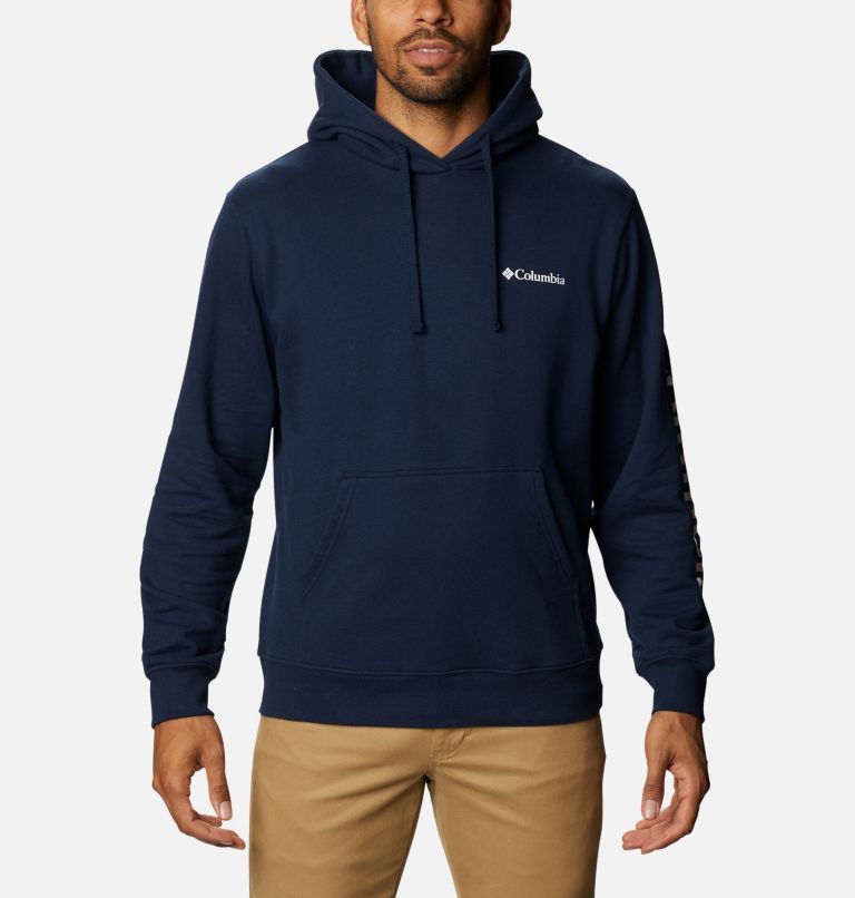 Thumbnail: Viewmont II Sleeve Graphic Hoodie | 466 | 4X, Color: Collegiate Navy, image 1