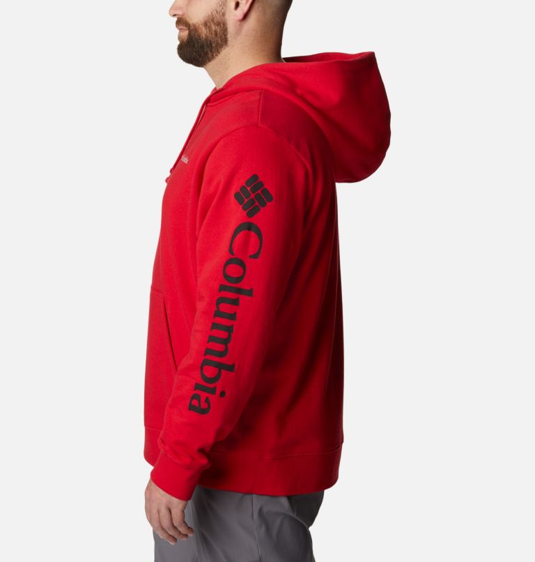 Men's Viewmont II Sleeve Graphic Hoodie - Big, Color: Mountain Red
