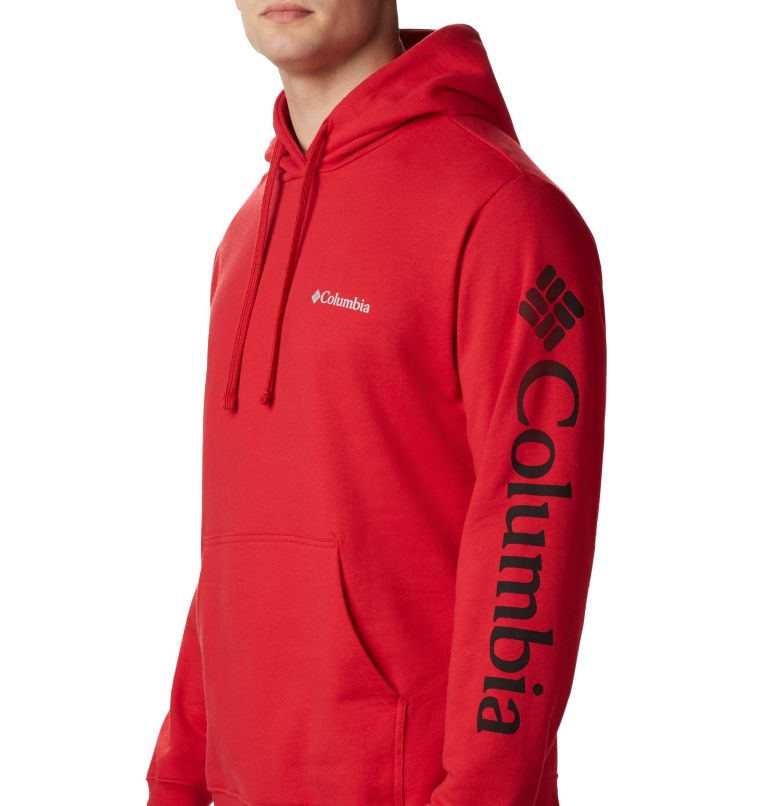 Thumbnail: Men's Viewmont II Sleeve Graphic Hoodie - Tall, Color: Mountain Red, image 3