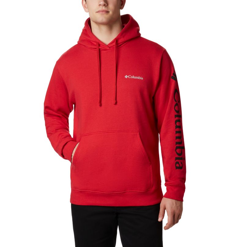 Men's Viewmont II Sleeve Graphic Hoodie - Tall, Color: Mountain Red, image 1