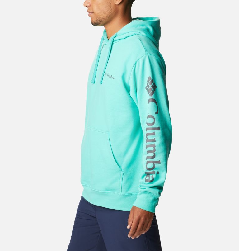 Men's Viewmont II Sleeve Graphic Hoodie, Color: Electric Turquoise, image 3