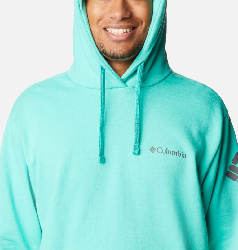 Thumbnail: Men's Viewmont II Sleeve Graphic Hoodie, Color: Electric Turquoise, image 4