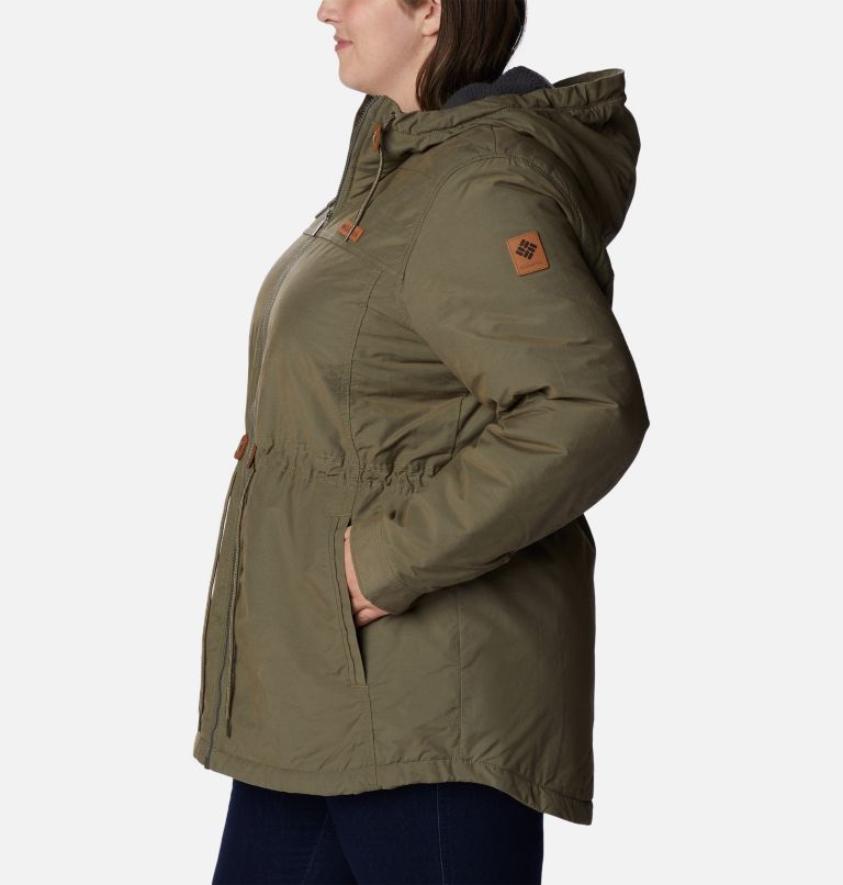 Thumbnail: Women's Chatfield Hill Jacket - Plus Size, Color: Stone Green, image 3