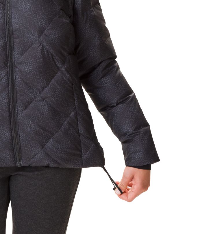 Chaqueta de plumón Icy Heights II para mujer, Color: Black Dotty Print, image 6