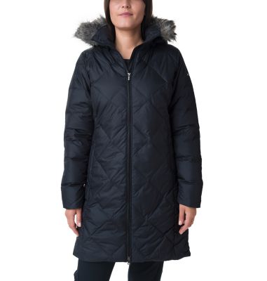 columbia icy heights mid length down jacket