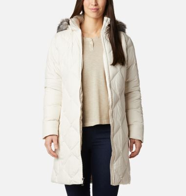 Women's Icy Heights&trade; II Mid Length Down Jacket Icy Heights&trade; II Mid Length Dow | 010 | L, Chalk, front