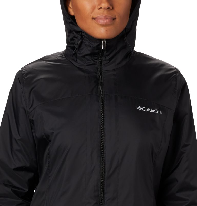 Thumbnail: Women's Switchback Sherpa Lined Rain Jacket, Color: Black, image 4