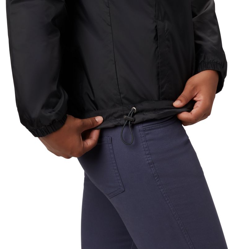 Women's Switchback Sherpa Lined Rain Jacket, Color: Black, image 5