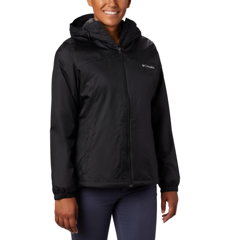 Women's Switchback Sherpa Lined Jacket, Color: Black, image 1