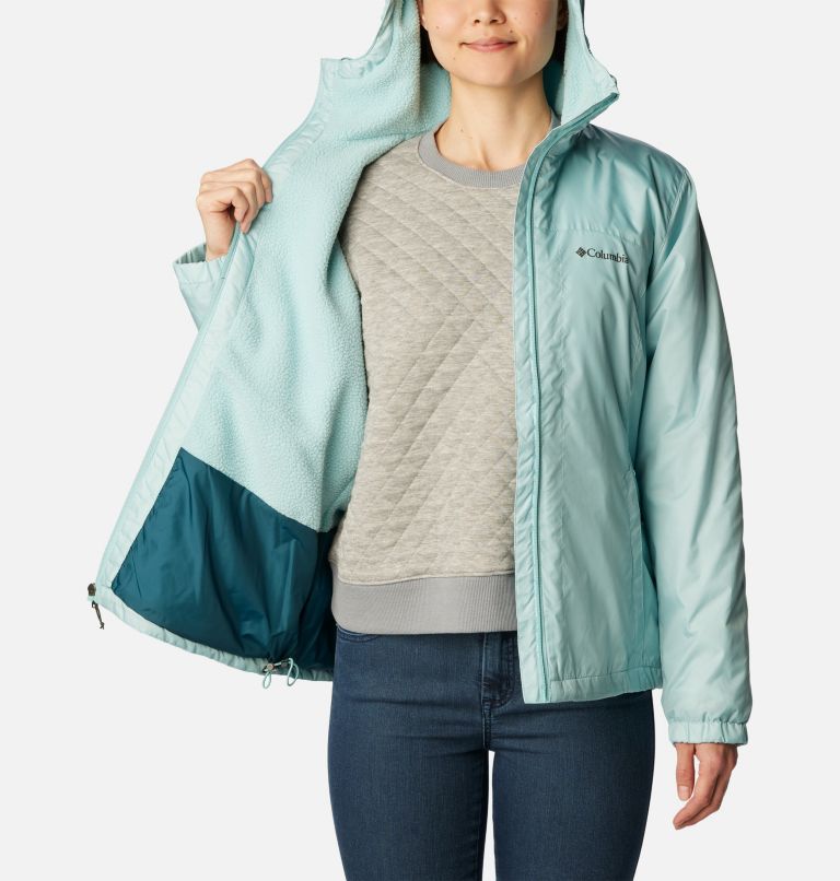 Columbia Women's Switchback III Jacket, Aqua Haze, Small at