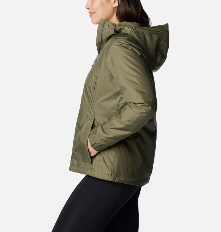 Thumbnail: Women's Switchback Sherpa Lined Jacket, Color: Stone Green, image 3